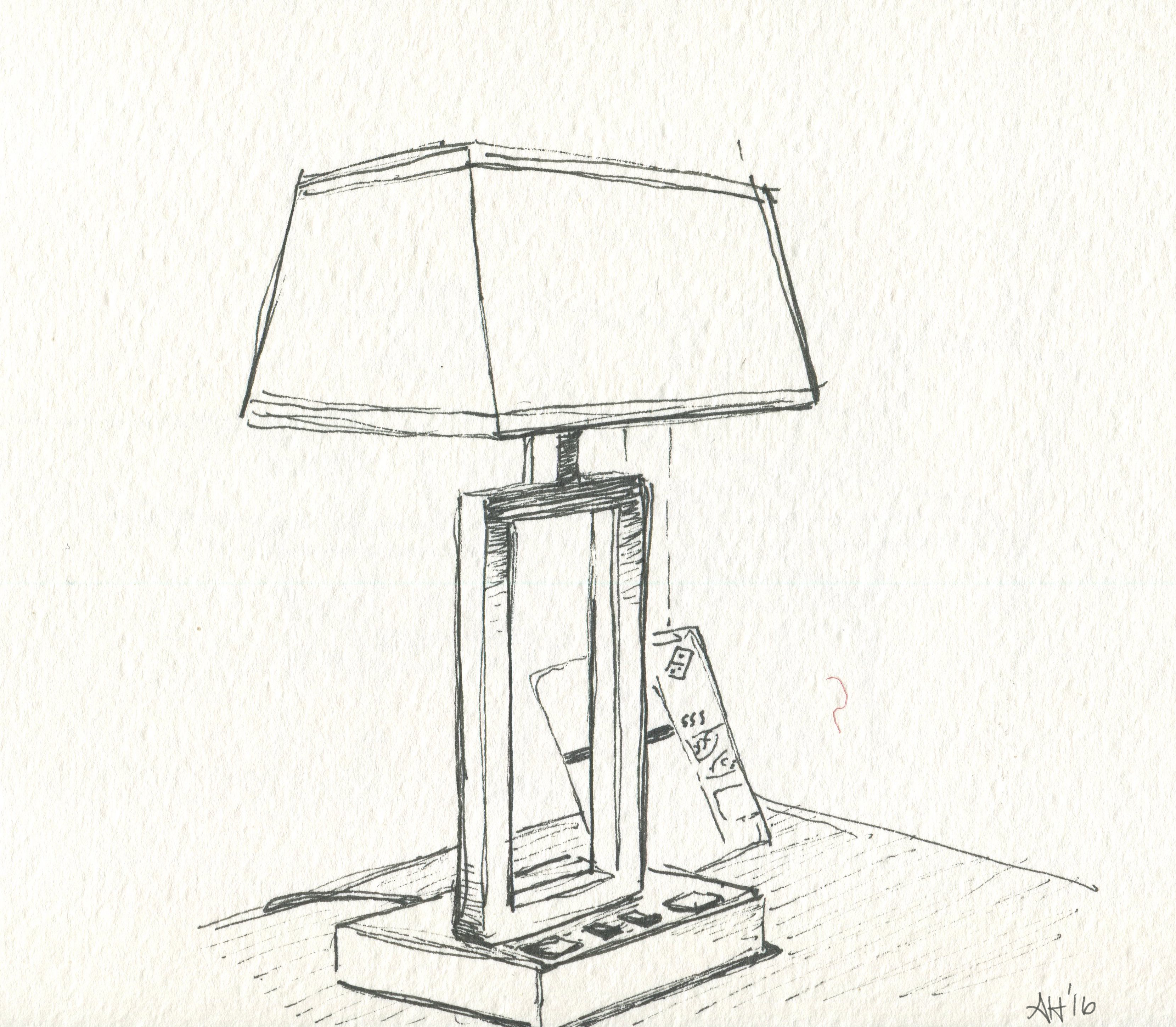 a motel room lamp by alleanna harris